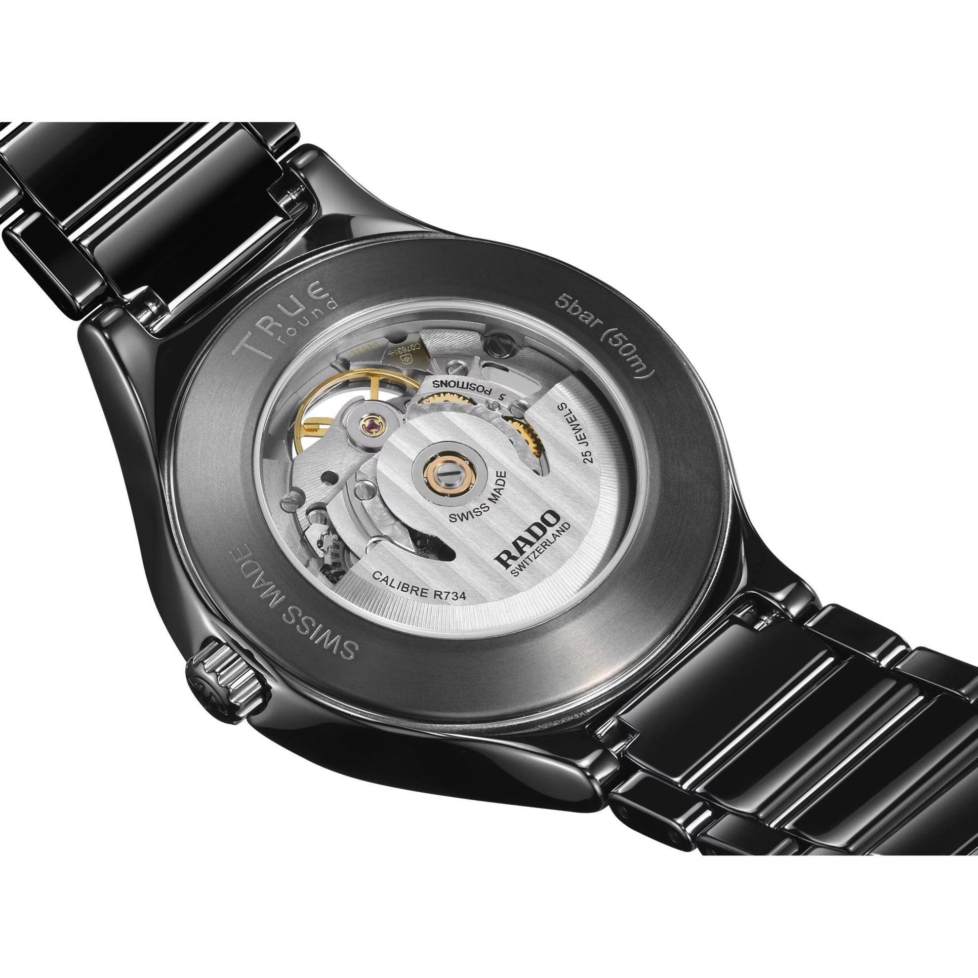 ���� �� ������� ���� RADO True Round Open Heart R27107172 / R61073017