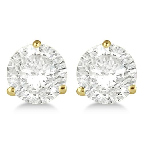 זוג עגילי זהב צמודים משובצים יהלומים JE006 - 0.39Ct זוג עגילי זהב צמודים משובצים יהלומים JE006 - 0.39Ct