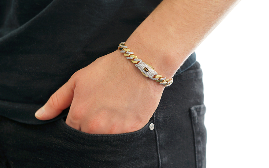 ���� ������ ��� 14K ������ ���� JB217 MONACO CHAIN