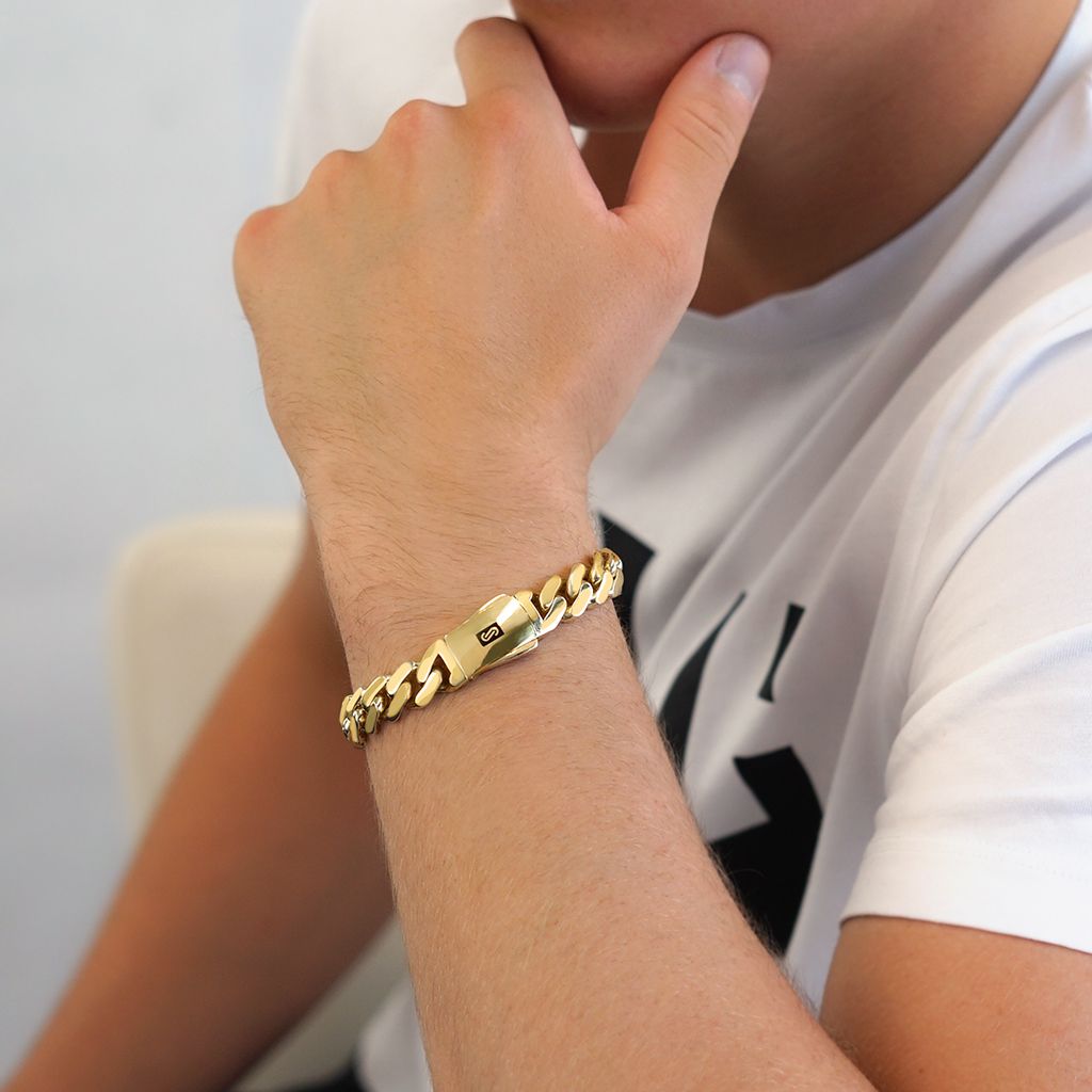 ���� ������ ������� ����� ���� 14K ���� - JB241 - MONACO CHAIN