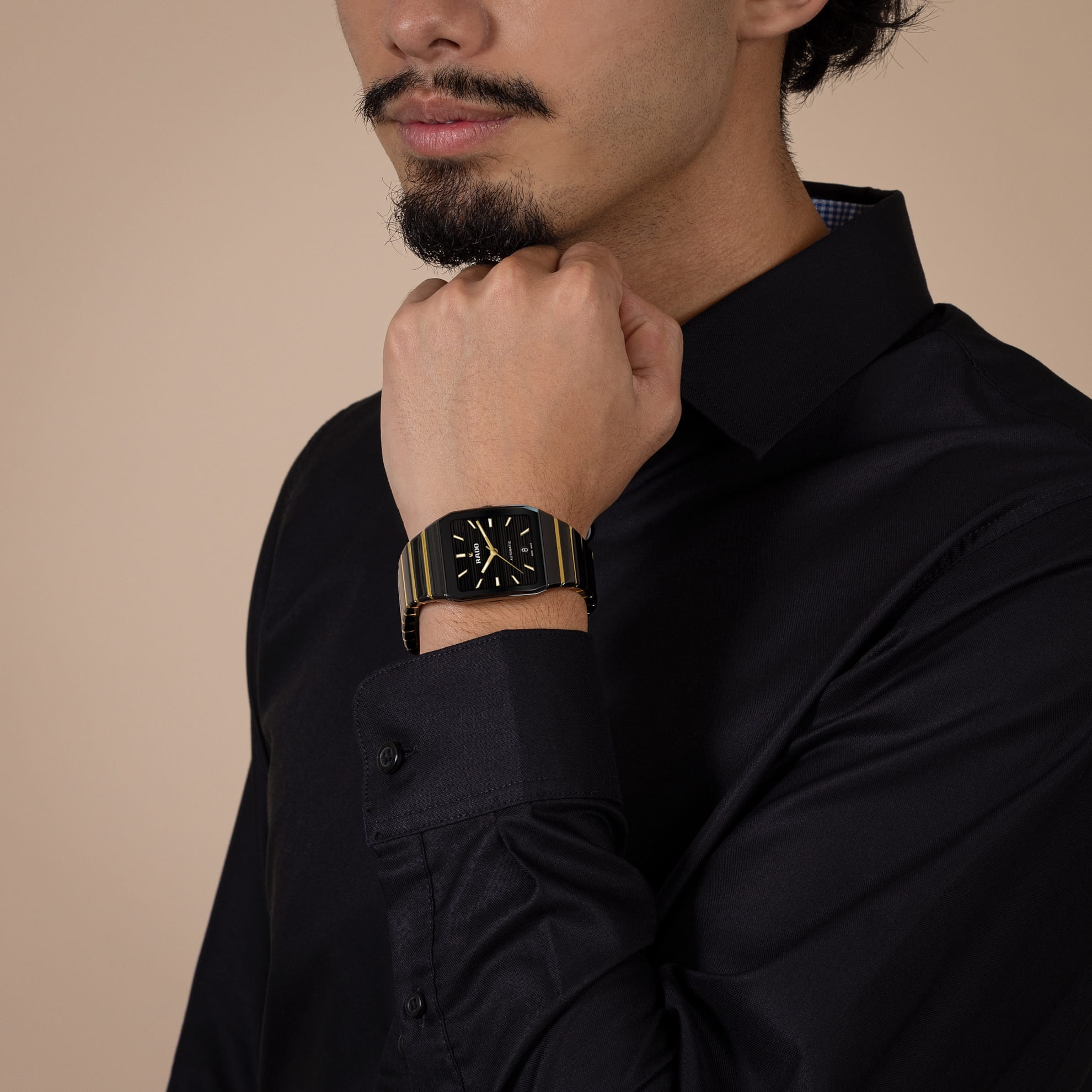 ���� �� ������� ���� RADO Anatom R10200152 / R62003015 Black & Gold
