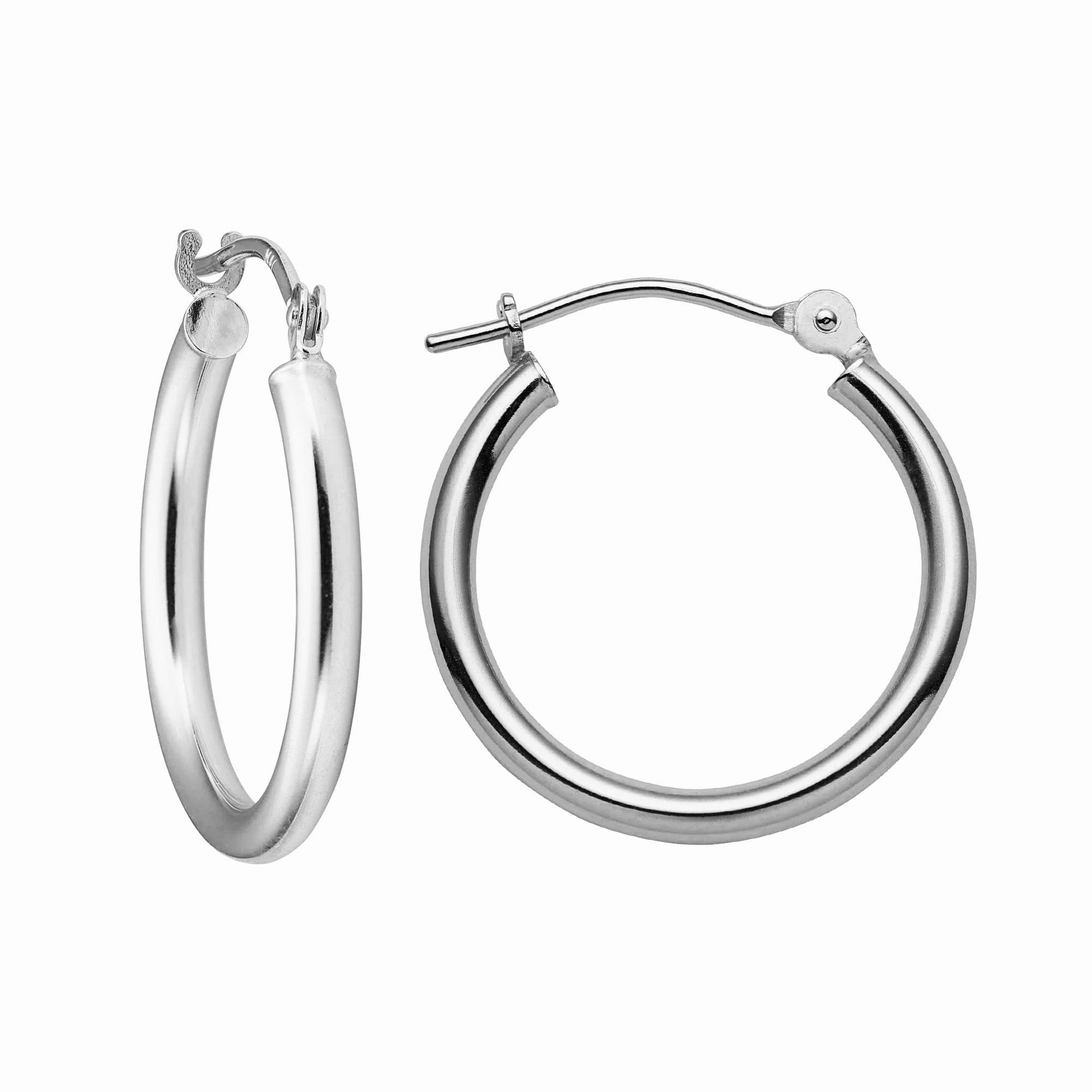 זוג עגילי חישוק ג'יפסי בזהב 14K צהוב קוטר JE359 - 18.5MM זוג עגילי חישוק ג'יפסי בזהב 14K צהוב קוטר JE359 - 18.5MM