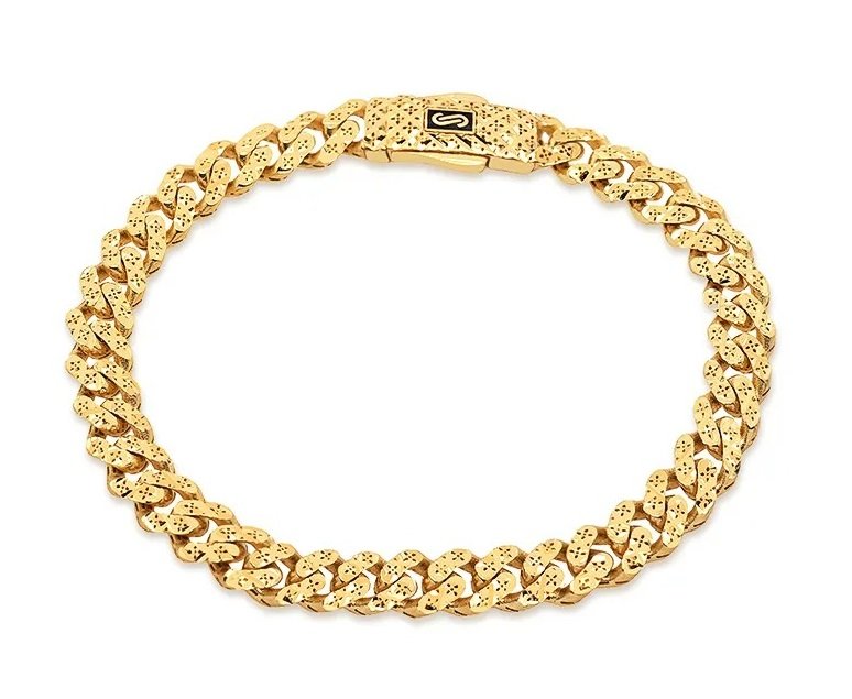 צמיד יוקרתי זהב 14K צהוב JB269 - MONACO CHAIN צמיד יוקרתי זהב 14K צהוב JB269 - MONACO CHAIN
