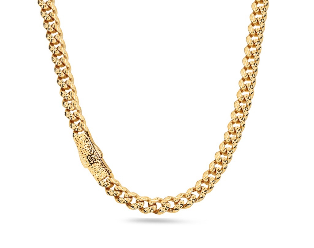 שרשרת חוליות קובניות בזהב 14K צהוב JN084 - MONACO CHAIN שרשרת חוליות קובניות בזהב 14K צהוב JN084 - MONACO CHAIN