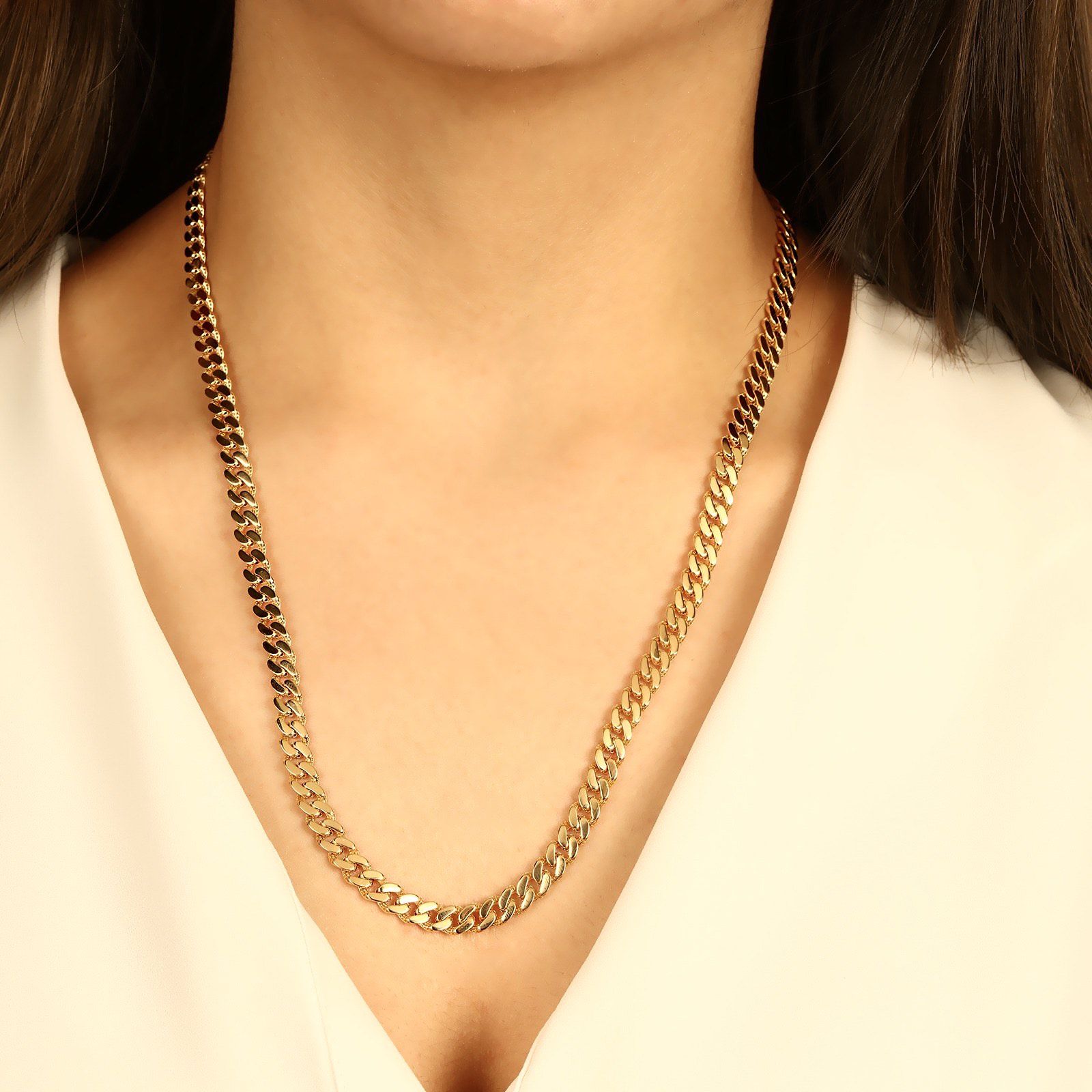 ����� ������ ������� ���� 14K ���� JN087 - MONACO CHAIN