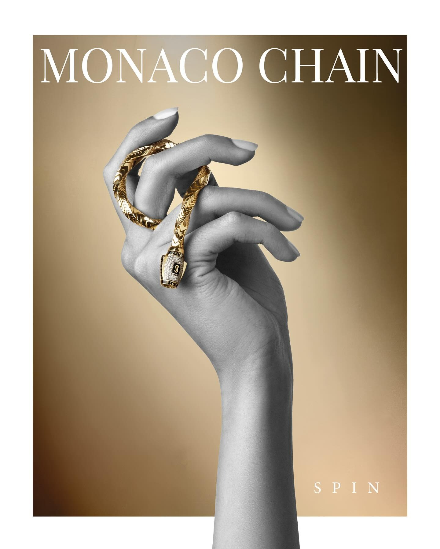 ���� ��� ������ MONACO CHAIN ��� 14K ���� ���� - JB400