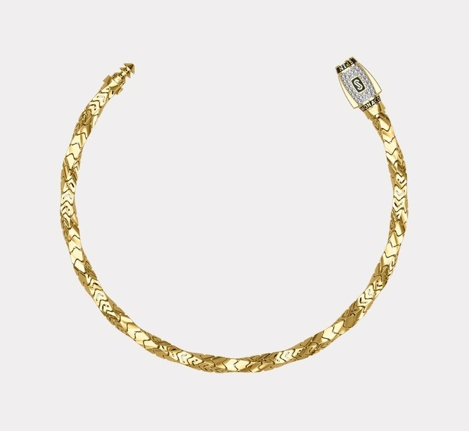 צמיד זהב יוקרתי MONACO CHAIN זהב 14K צהוב - JB401 צמיד זהב יוקרתי MONACO CHAIN זהב 14K צהוב - JB401