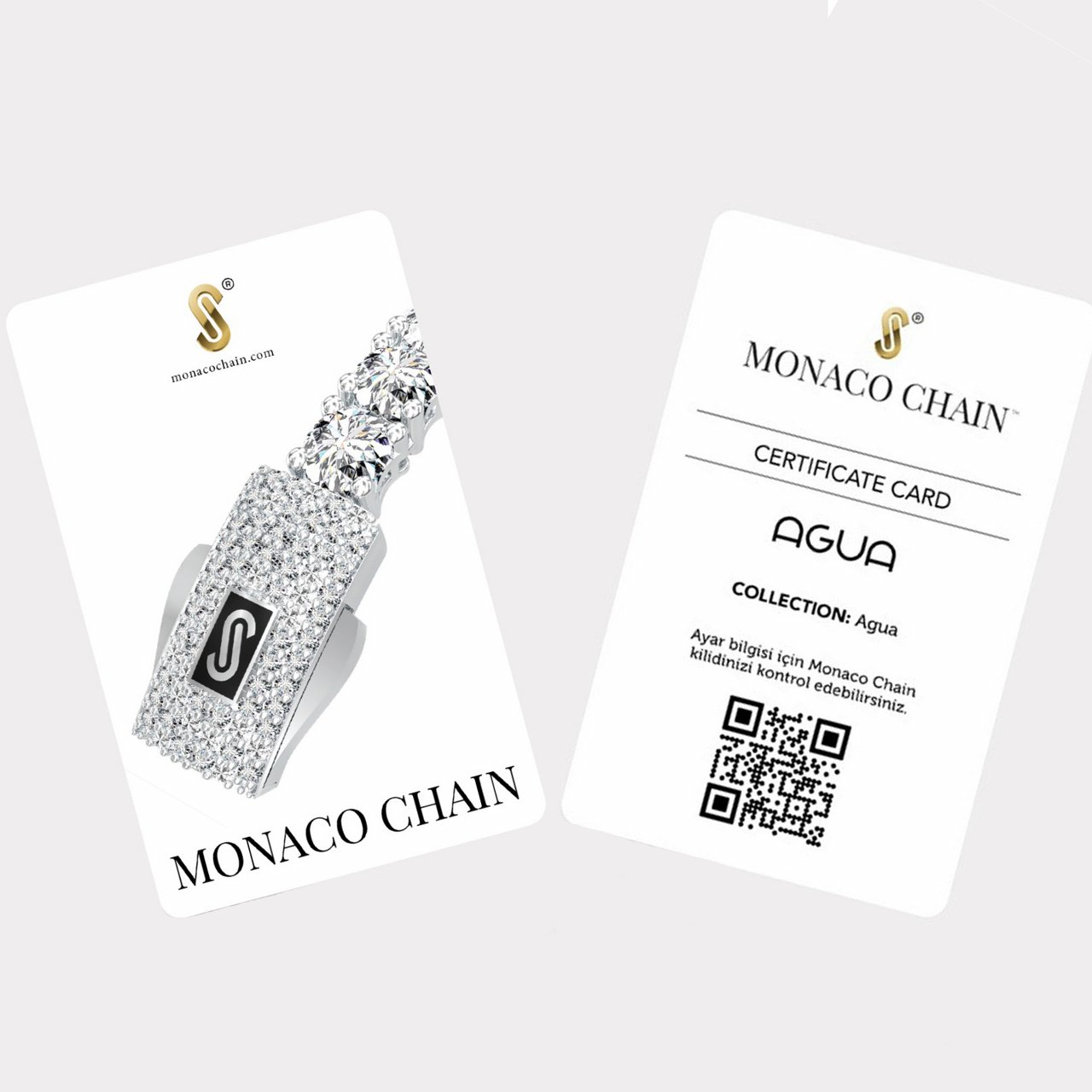 ���� ���� MONACO CHAIN ���� ��� 14K ����� ���� �������� - JB396