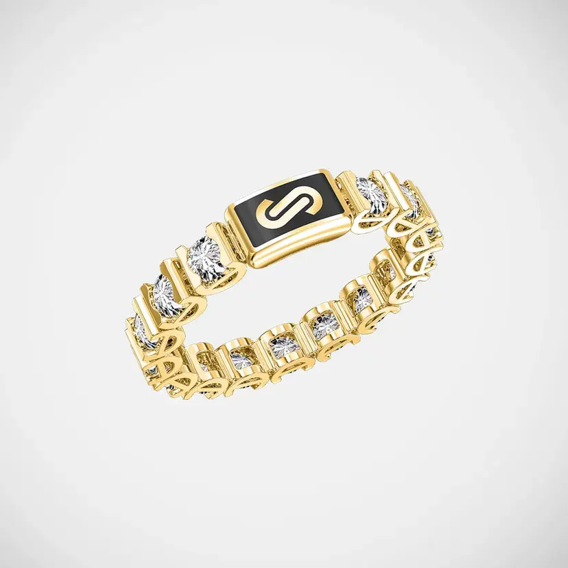 טבעת יוקרתית MONACO CHAIN בזהב 14K צהוב - JR496 טבעת יוקרתית MONACO CHAIN בזהב 14K צהוב - JR496