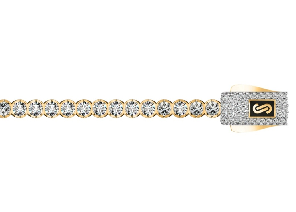���� ���� ��� 14K ���� - JB432 - MONACO CHAIN AGUA