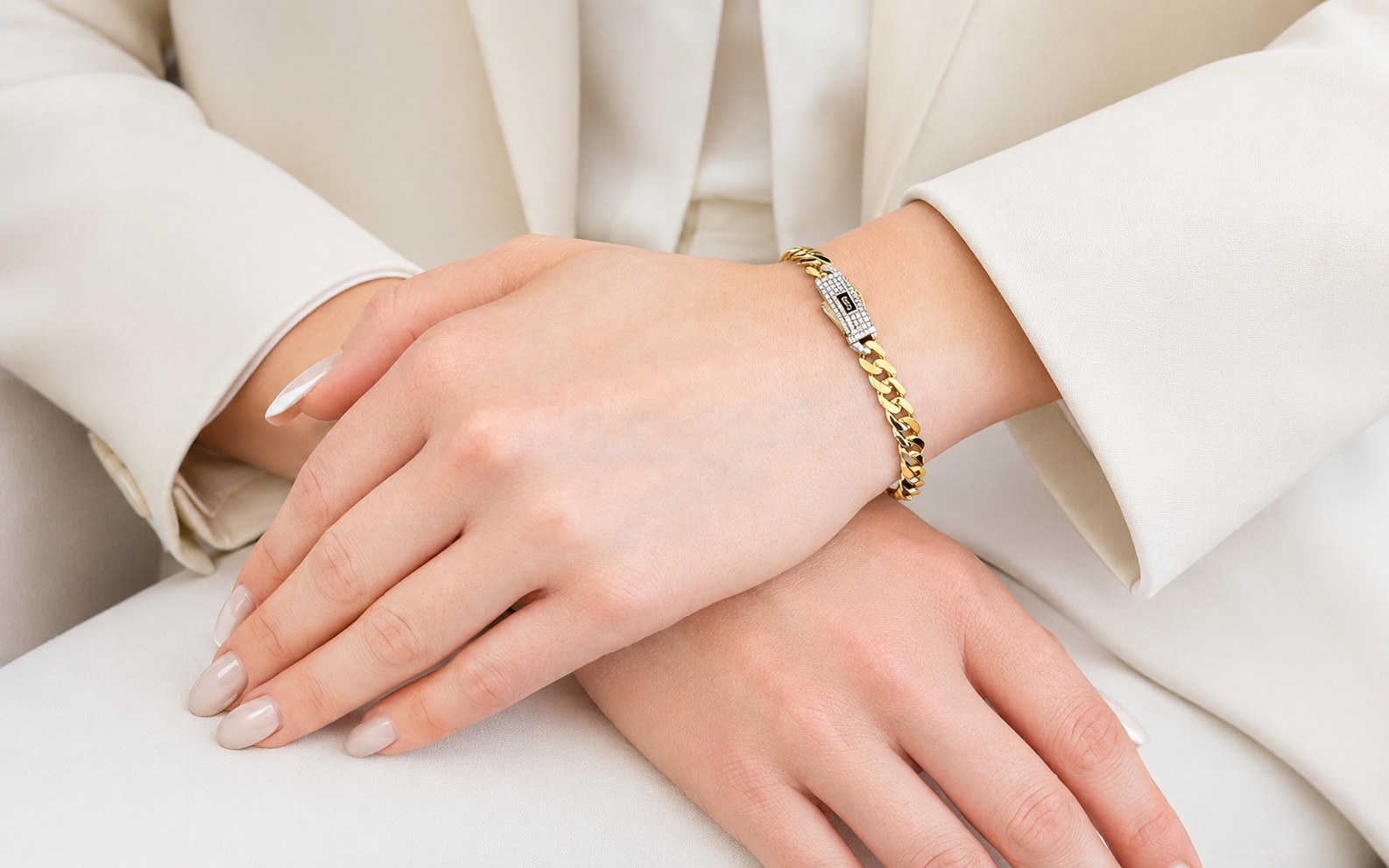 ���� ��� ���� 14K ����� ������ JB439 - MONACO CHAIN