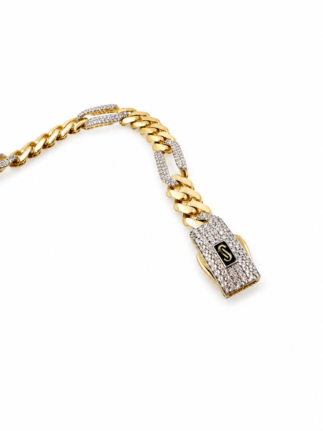 ���� MONACO CHAIN ������ ��� ���� 14K ����� �������� JB464 - 6.5MM