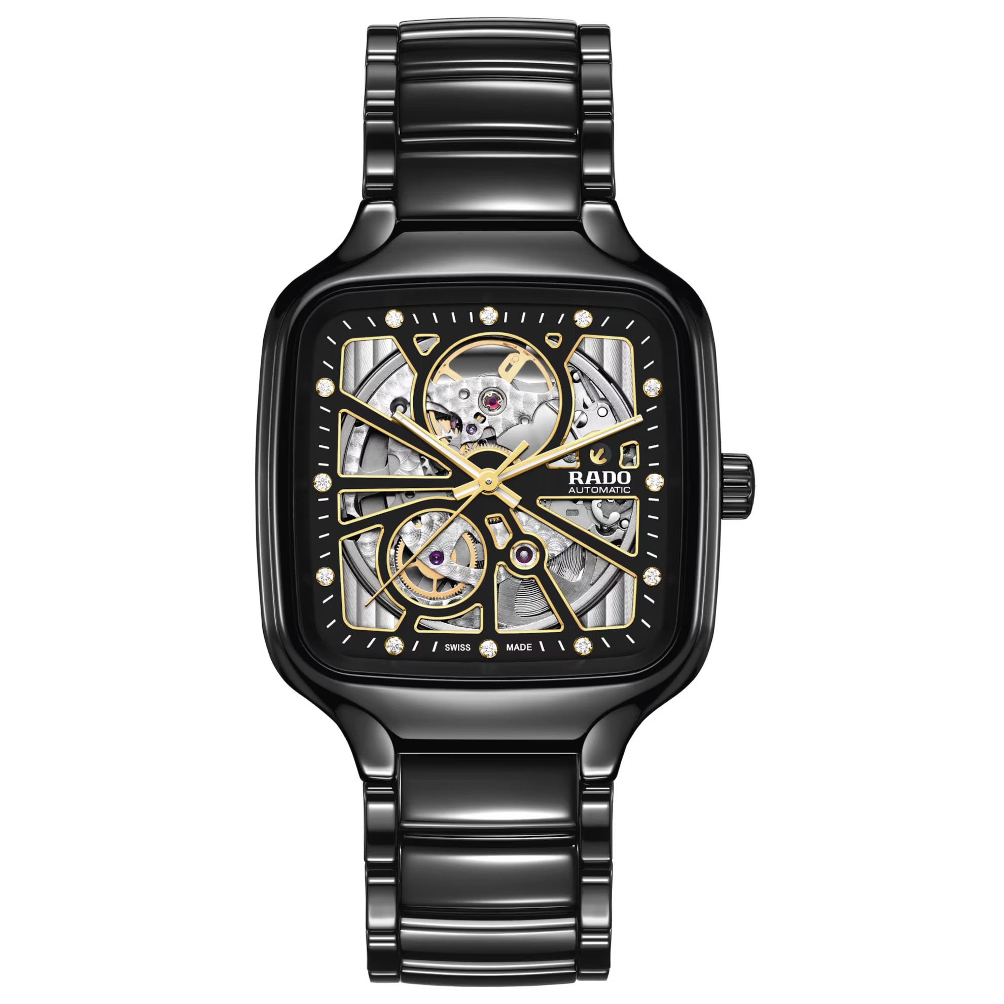 ���� �� ������� ������� RADO True Square Automatic Open Heart Diamonds R27086712 / R60863071
