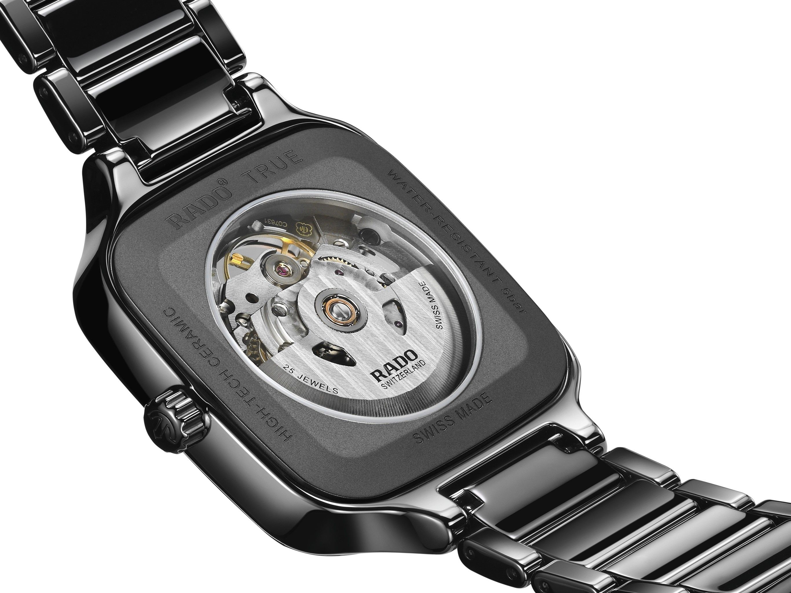 ���� �� ������� ������� RADO True Square Automatic Open Heart Diamonds R27086712 / R60863071