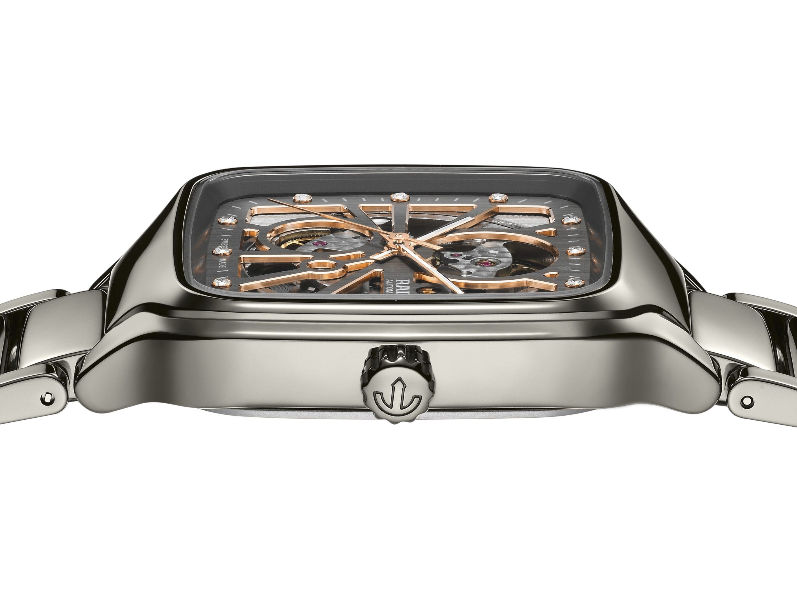 ���� �� ������� ������� RADO True Square Automatic Open Heart Diamonds R27083712 / R60833071
