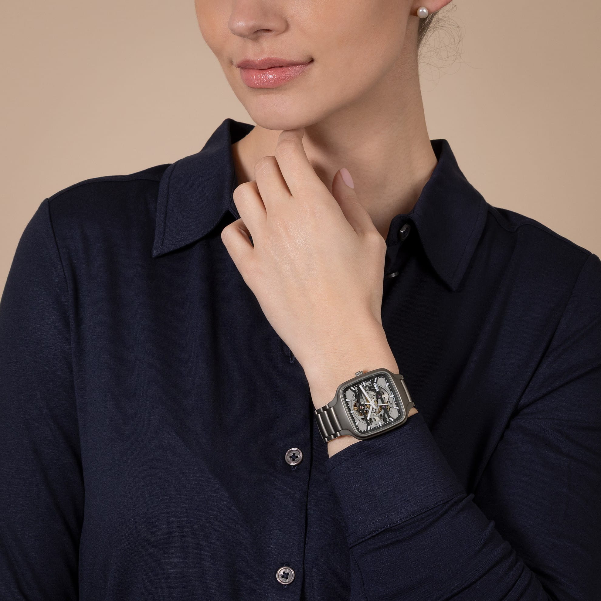 ���� �� ������� ������� RADO True Square Automatic Skeleton R27196152 / R61963015