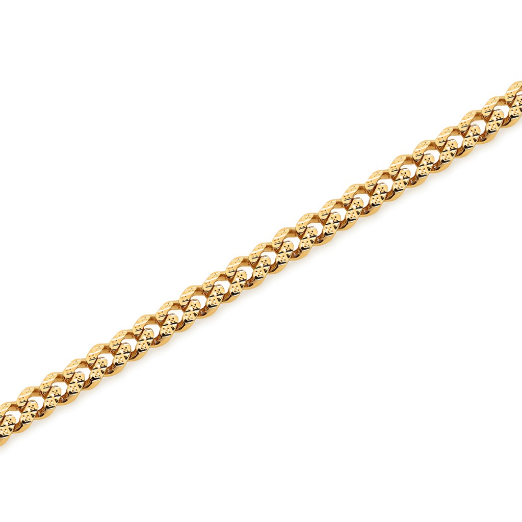 ���� MONACO CHAIN ����� ��� ���� 14K ������ ����� ����� - ���� 6.5 �"�