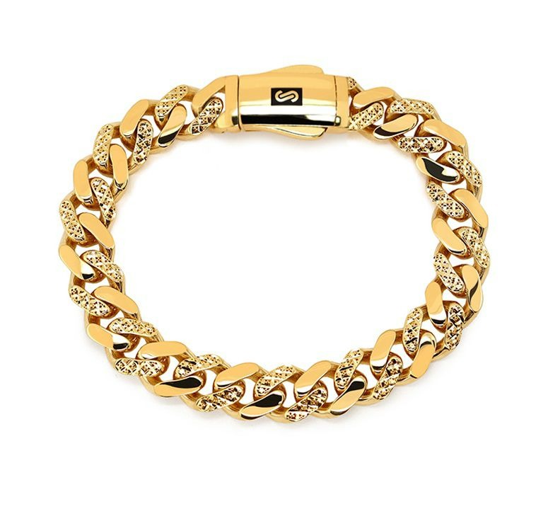 ���� MONACO CHAIN ����� ��� ���� 14K ���� 11.5 �"� - JB473