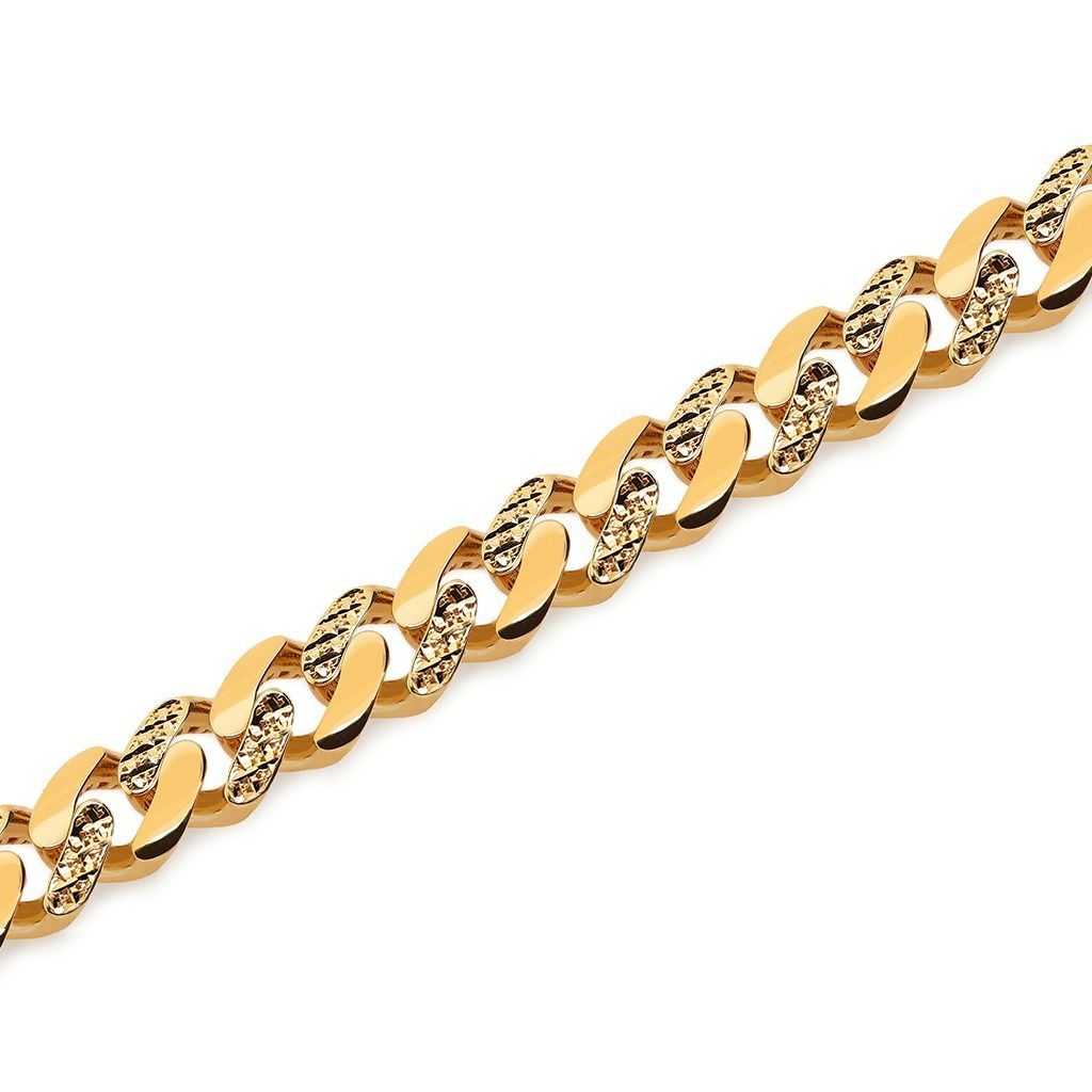 ���� MONACO CHAIN ����� ��� ���� 14K ���� 11.5 �"� - JB473