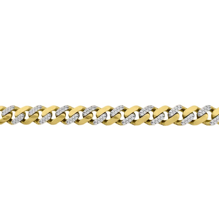 ���� MONACO CHAIN CLASSIC ���� ���� 14K ����� Swarovski - ����� ���� ���� 9.5 �"�