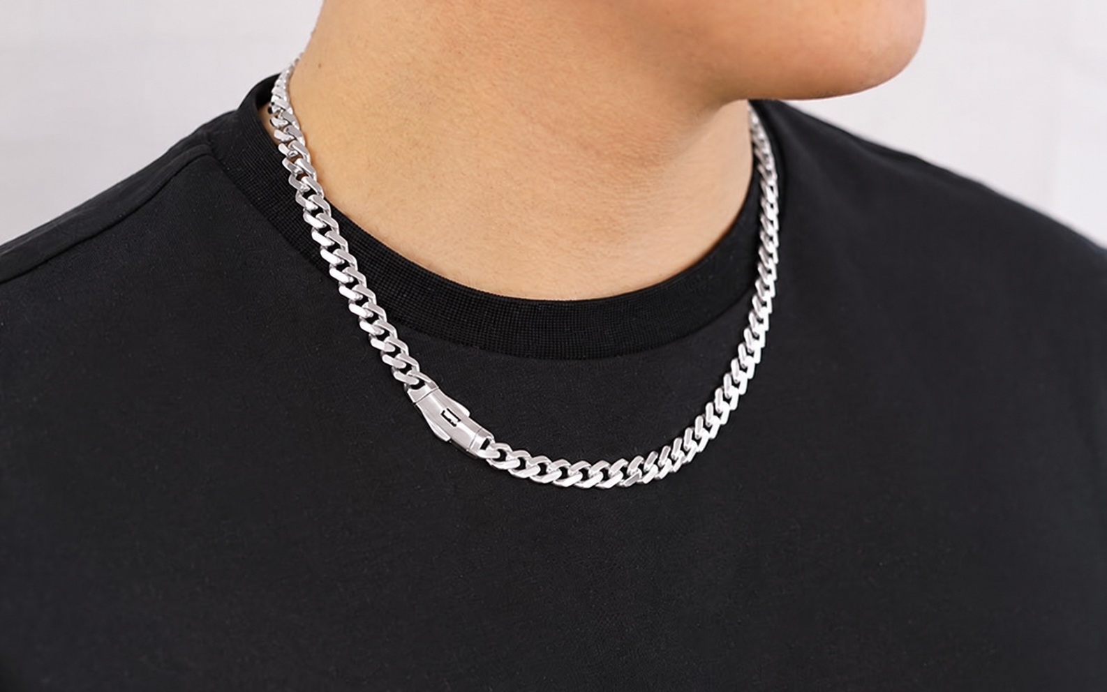 ����� ������ ������ MONACO CHAIN ��� ��� 14K ���� 6.5 �"� ���� 55 �"� - JN133